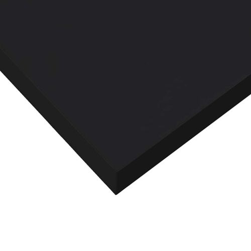 Окачени стенни рафтове, 2 бр, черен гланц, 50x23x3,8 см, МДФ