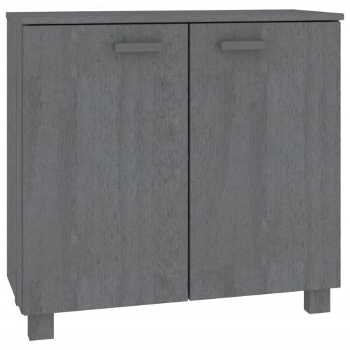 Сайдборд HAMAR, тъмносив, 85x35x80 см, борово дърво масив