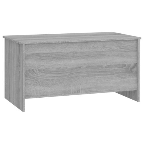 Маса за кафе, сив сонома, 102x55,5x52,5 см, инженерно дърво