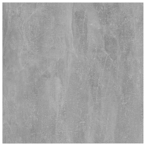 Рафтове, 8 бр, бетонно сиви, 40x40x1,5 см, инженерно дърво