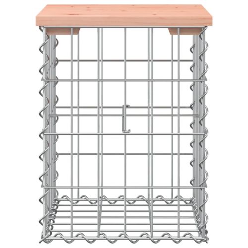 Градинска пейка дизайн габион 33x31x42 см дугласко дърво масив