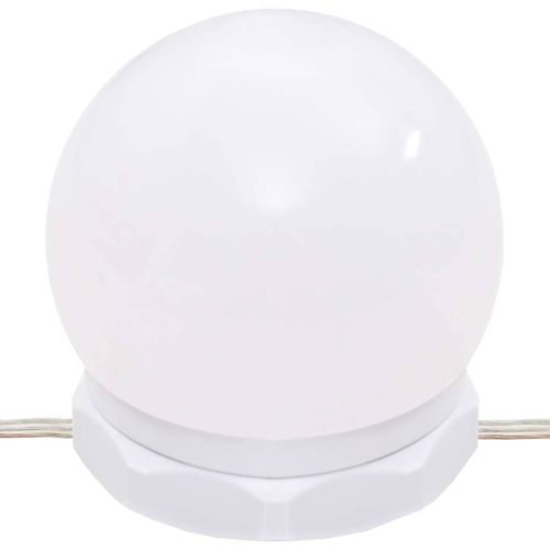 Тоалетка с LED лампи, черна, 96x40x142 см