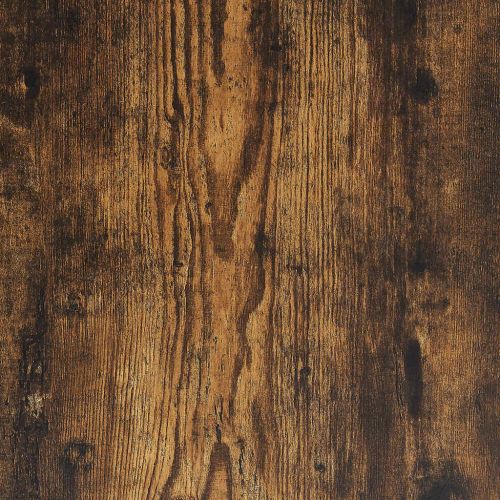 Стенни рафтове, 2 бр, опушен дъб, 100x15x20 см, инженерно дърво