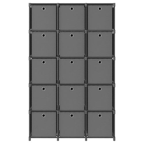 Органайзер с 15 отделения с кутии, сив, 103x30x175,5 см, плат