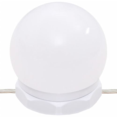 LED тоалетка с 2 шкафа, сонома дъб, инженерно дърво
