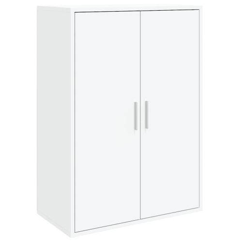 Сайдборди, 2 бр, бели, 60x31x84 см, инженерно дърво