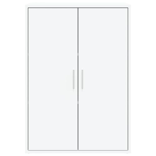 Сайдборди, 2 бр, бели, 60x31x84 см, инженерно дърво