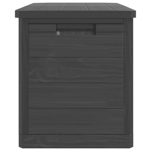 Градинска ракла, антрацит, 77,5x44,5x53 см, полипропилен