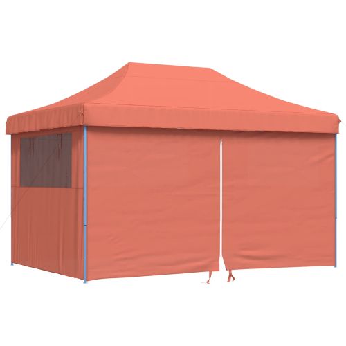 Сгъваема парти шатра pop-up с 4 странични стени теракота