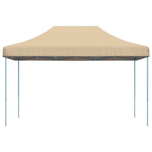 Сгъваема парти шатра, pop-up, бежова, 440x292x315 см