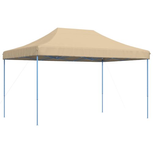 Сгъваема парти шатра, pop-up, бежова, 440x292x315 см