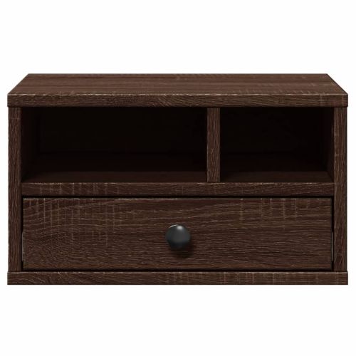 Стойка за принтер, кафяв дъб, 40x32x22,5 см, инженерно дърво