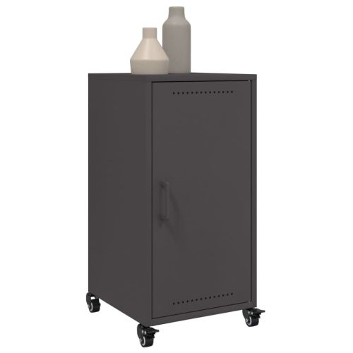 Бюфет, черен, 36x39x72 см, стомана