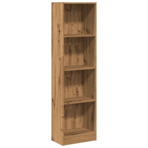 Библиотека, дъб артизан, 40x24x143 см, инженерно дърво