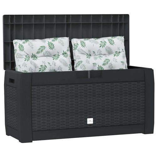 Градински сандък за съхранение антрацит 119x48x60 см PP