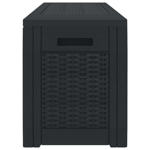 Градински сандък за съхранение антрацит 119x48x60 см PP
