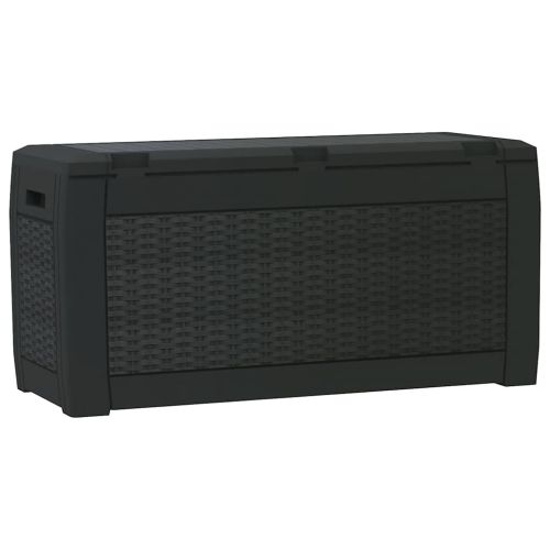Градински сандък за съхранение антрацит 119x48x60 см PP