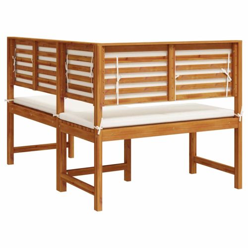 Градински стол с възглавница Кафяво 140 x 100 x 91 см