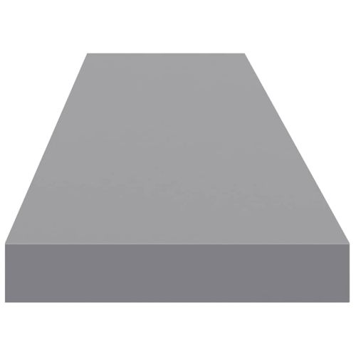 Окачени стенни рафтове, 4 бр, сиви, 120x23,5x3,8 см, МДФ