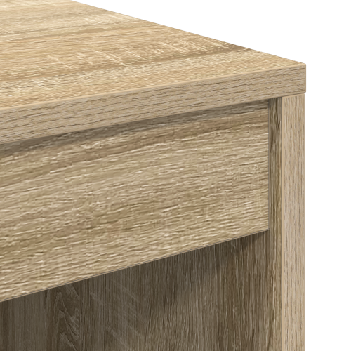 Бюро с чекмедже с рафт със съхранение 2 pcs Сонома дъб