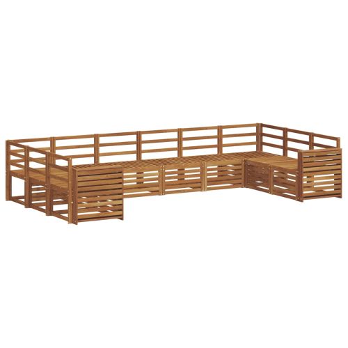 Комплект секционен диван 10 pcs Естествен
