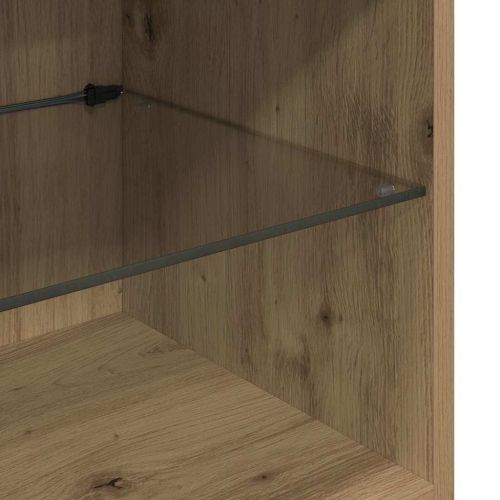 Стойки за телевизор 4 pcs Дъб Инженерно дърво