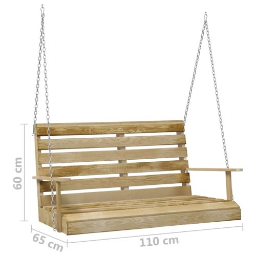 Пейка люлка, 110 см, импрегниран бор