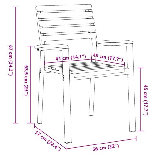 Комплект за хранене в градината 5 pcs Черно