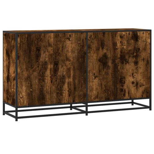 Бюфет опушен дъб 134x35x76 см инженерно дърво