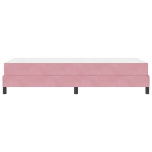 Легло с пружинирана основа с матрак Розово 80 x 210 cm текстил