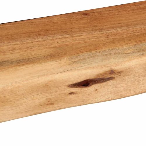 Стенни рафтове, 2 бр, 80x20x3,5 см, акациево дърво масив
