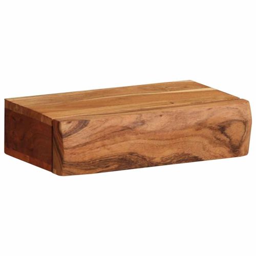 Стенни рафтове, 2 бр, 30x17x8 см, акациево дърво масив