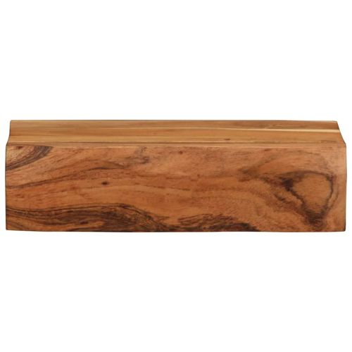 Стенни рафтове, 2 бр, 30x17x8 см, акациево дърво масив