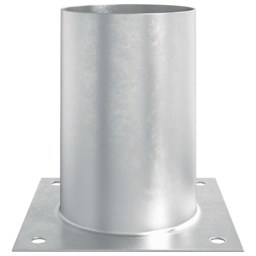 Кръгъл наземен анкер 4 pcs Сребристо 15 x 15 x 15 см Метал