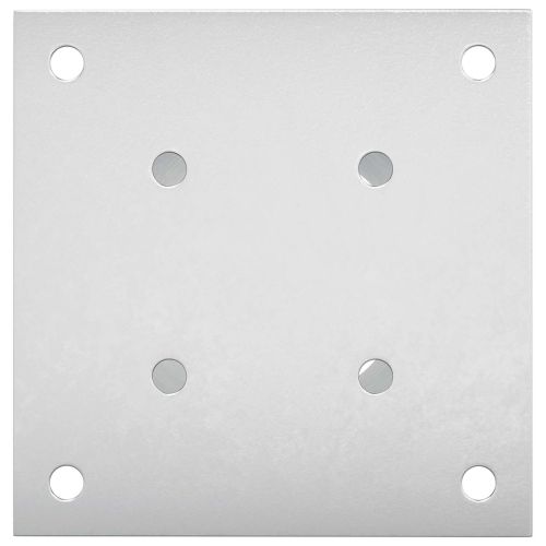 Кръгъл наземен анкер 4 pcs Сребристо 15 x 15 x 15 см Метал