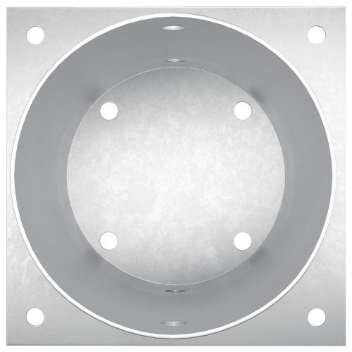 Кръгъл наземен анкер 4 pcs Сребристо 18 x 18 x 15 см Метал