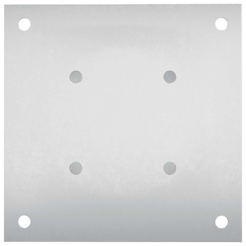 Кръгъл наземен анкер 4 pcs Сребристо 18 x 18 x 15 см Метал