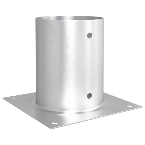 Кръгъл наземен анкер 12 pcs Сребристо 18 x 18 x 15 см Метал