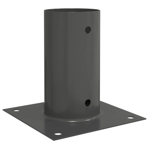 Кръгъл наземен анкер 12 pcs Антрацит 15 x 15 x 15 см Метал