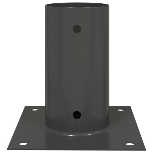 Кръгъл наземен анкер 12 pcs Антрацит 15 x 15 x 15 см Метал