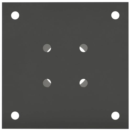 Кръгъл наземен анкер 12 pcs Антрацит 15 x 15 x 15 см Метал