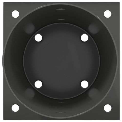 Кръгъл наземен анкер 4 pcs Антрацит 15 x 15 x 15 см Метал