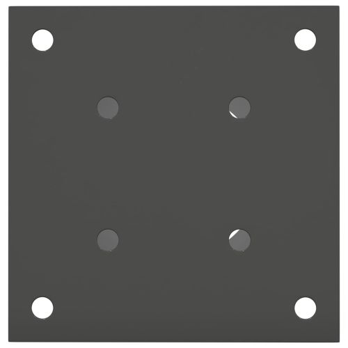 Кръгъл наземен анкер 12 pcs Антрацит 15 x 15 x 15 см Метал