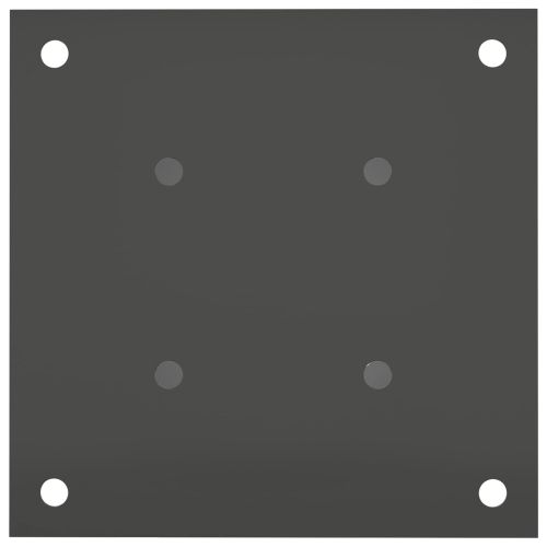 Кръгъл наземен анкер 4 pcs Антрацит 18 x 18 x 15 см Метал