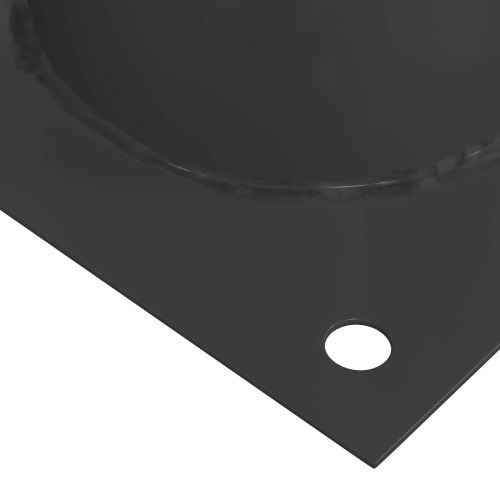 Кръгъл наземен анкер 4 pcs Антрацит 18 x 18 x 15 см Метал