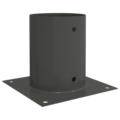 Кръгъл наземен анкер 12 pcs Антрацит 18 x 18 x 15 см Метал