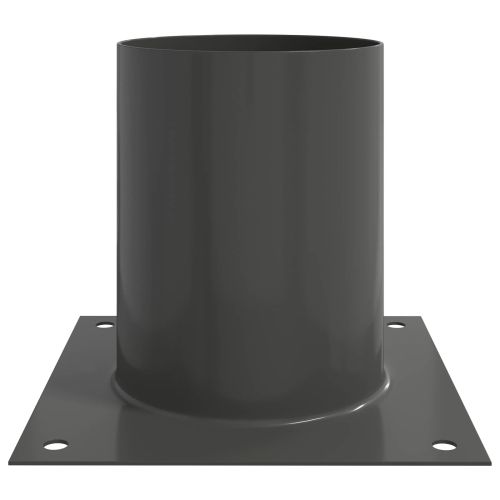 Кръгъл наземен анкер 12 pcs Антрацит 18 x 18 x 15 см Метал