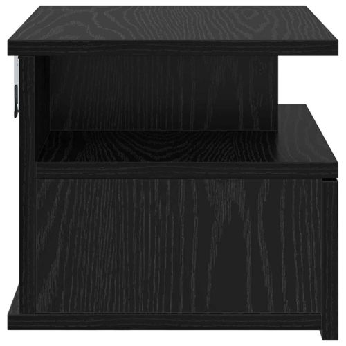 Плаваща нощно шкафче 2 pcs Черния дъб 40 x 31 x 28 см