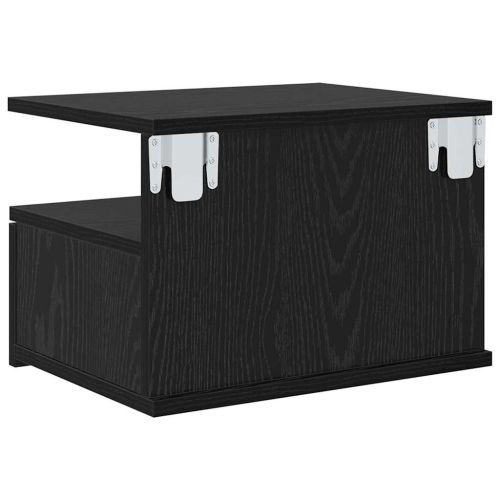 Плаваща нощно шкафче 2 pcs Черния дъб 40 x 31 x 28 см