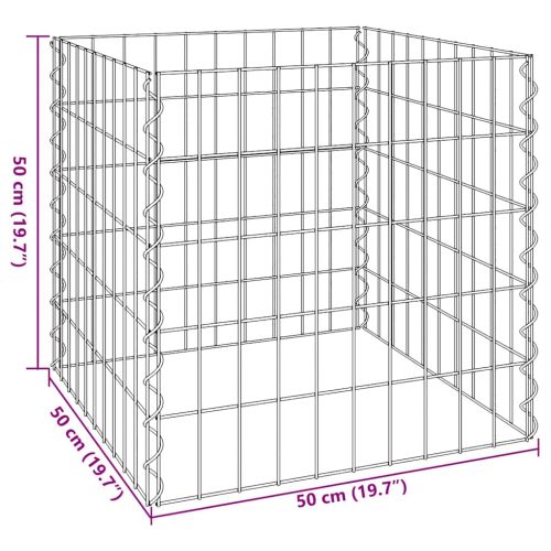 Квадратен компостер 50 x 50 x 50 cm Желязо